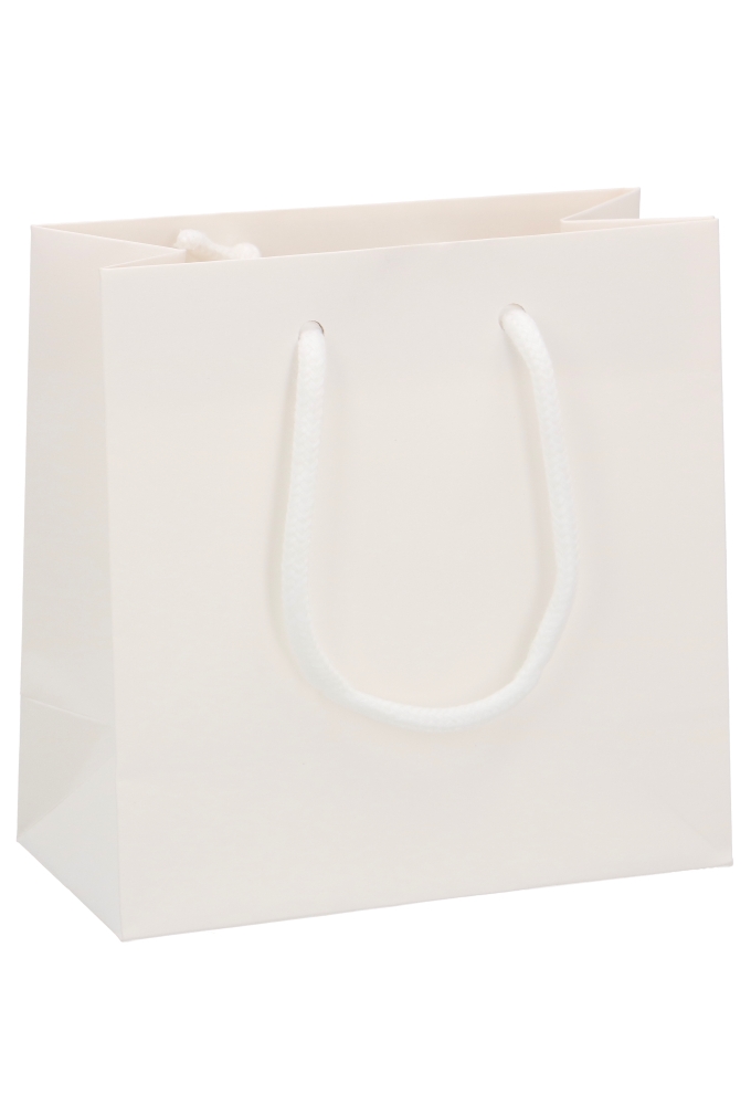 Luxe Papierentas Mat Kopenhagen Wit & Koord 16x8x16cm 10stuks