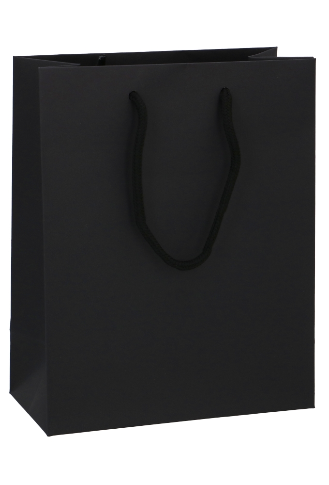 Luxe Papierentas Mat Kopenhagen Zwart & Koord 20x10x25cm 10stuks