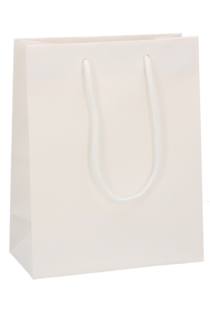 Luxe Papierentas Mat Kopenhagen Wit & Koord 20x10x25cm 10stuks