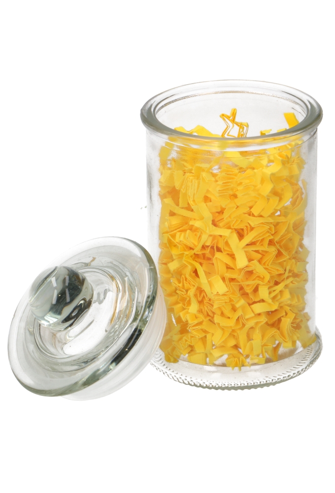 Glazen Potje Rond Met Glazen Deksel 4.5x9cm 4stuks