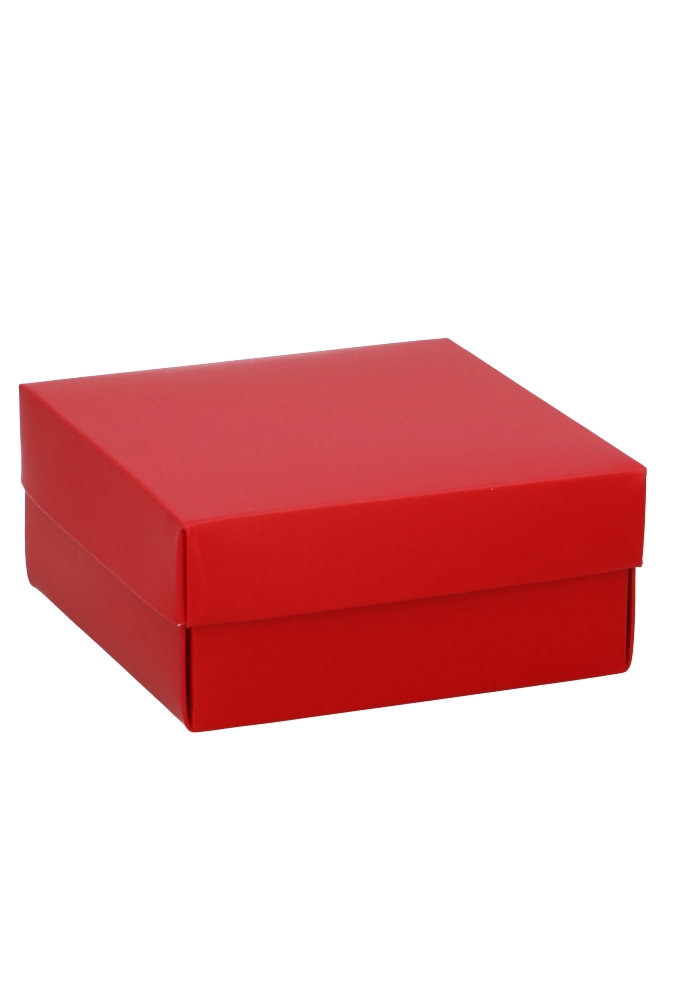 Geschenkdoos & Deksel Gaby Rood Mat 12x12x5.5cm 100stuks