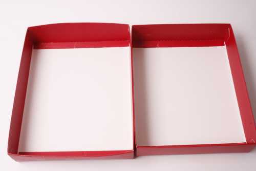 Geschenkdoos & Deksel Gaby Rood Mat 37x26x6cm 50stuks