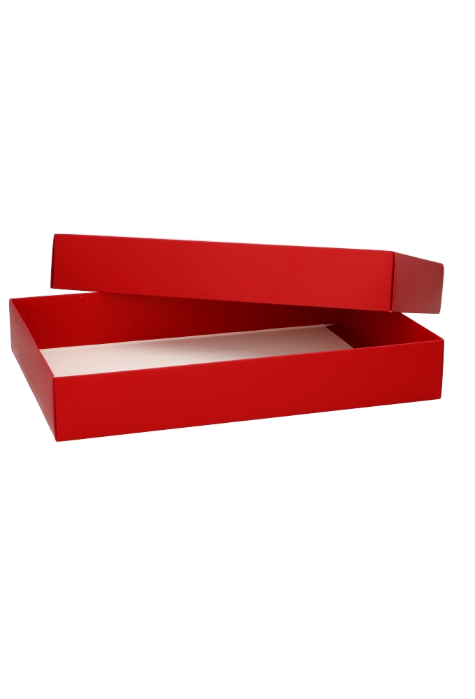 Geschenkdoos & Deksel Gaby Rood Mat 37x26x6cm 50stuks