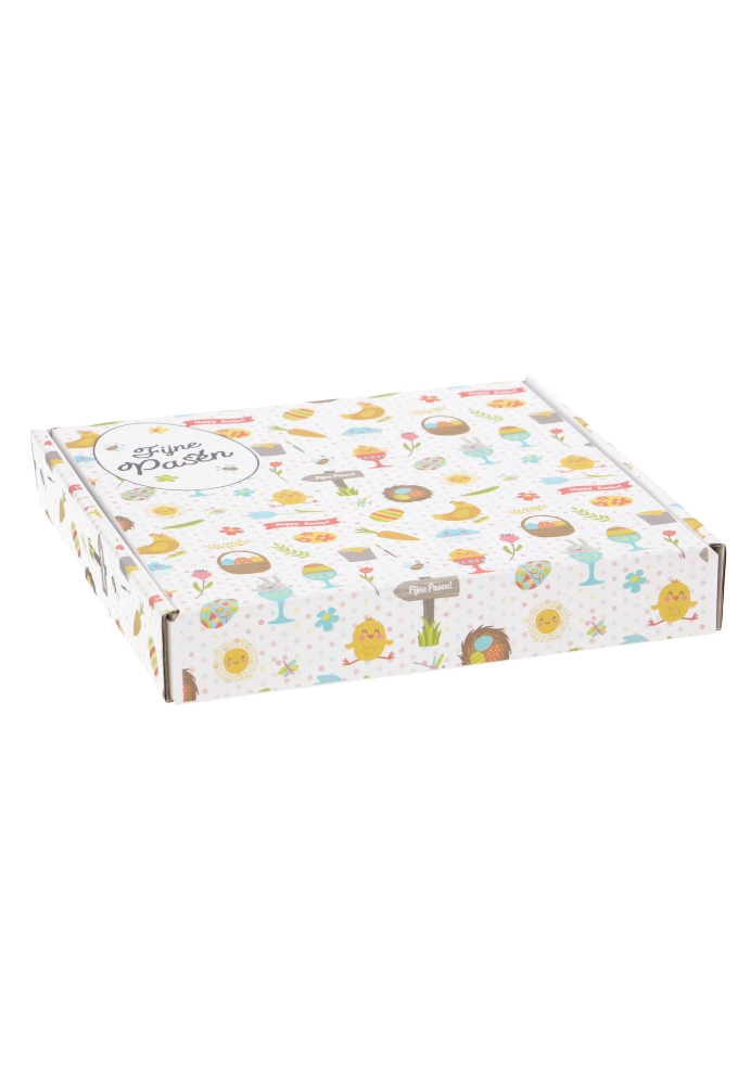 Brievenbusdoos Paasprint Vierkant 17.5x17.5x2.8cm  10stuks