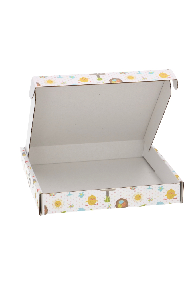 Brievenbusdoos Paasprint Vierkant 17.5x17.5x2.8cm  10stuks