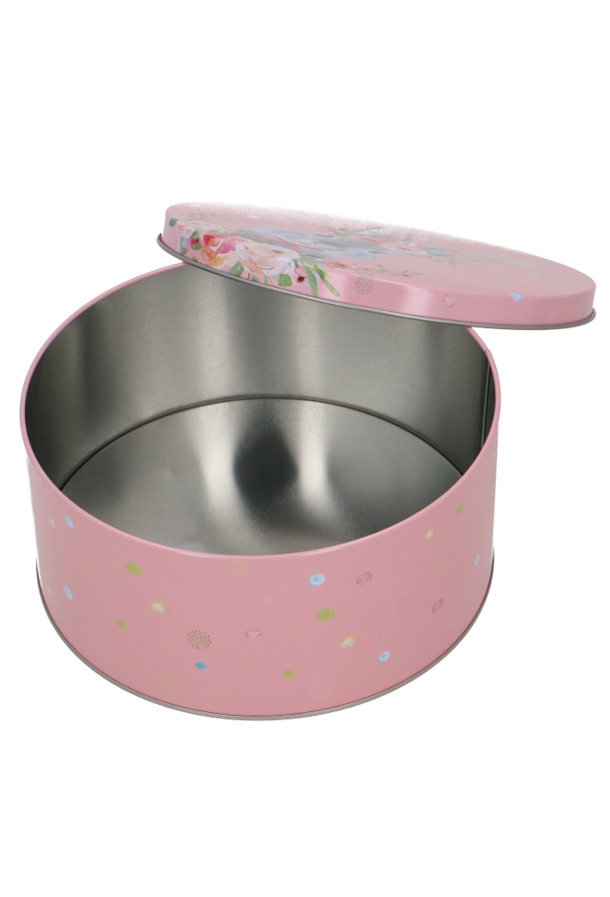 Blikken Paashaas met Bloemen 20x9cm 12stuks