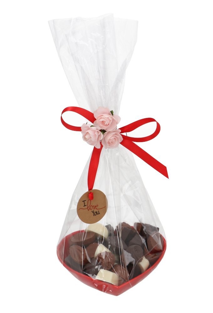 Schaaltje Keramiek Hartjes Love You 17cm 1stuks