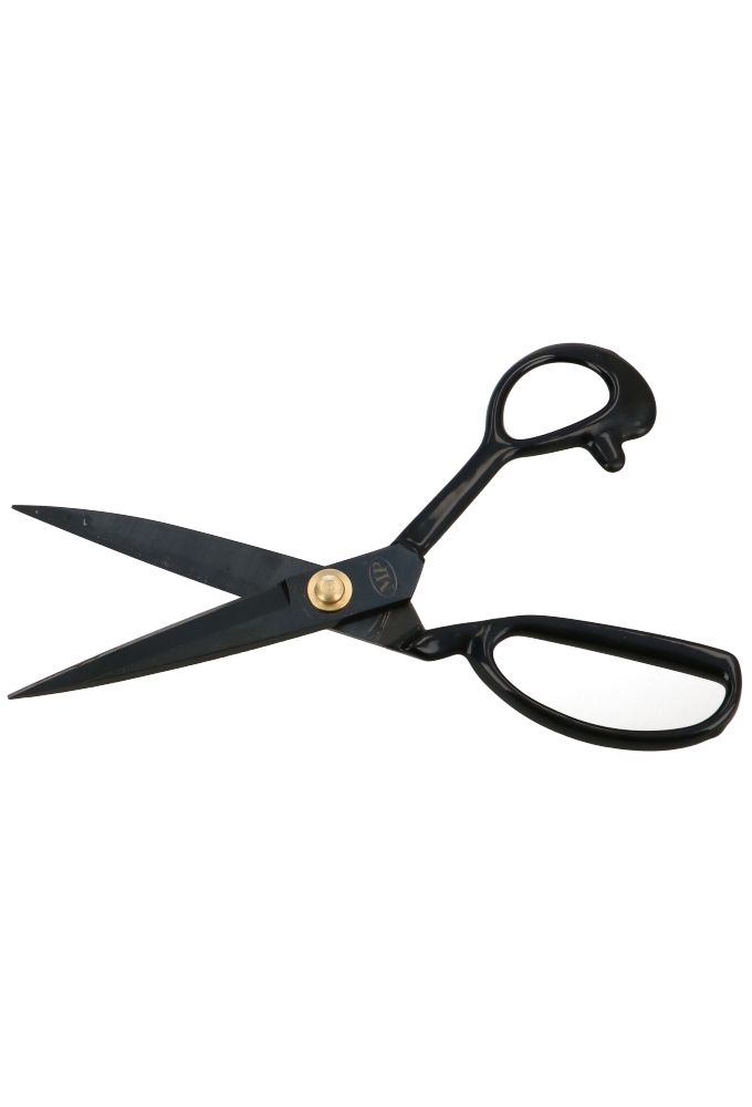 Stoffenschaar Zwart Fabriano 240mm IJzer Handvat met een rubberen laag