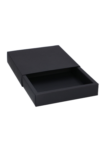 Schuif Deksel Kadodoosje Jakarta Zwart Mat 12.5x12.5x2.8cm 7stuks