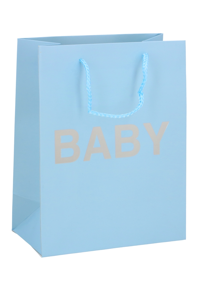 Luxe Kadotasjes Kind Medium Baby Blauw 18x10x23cm 12stuks