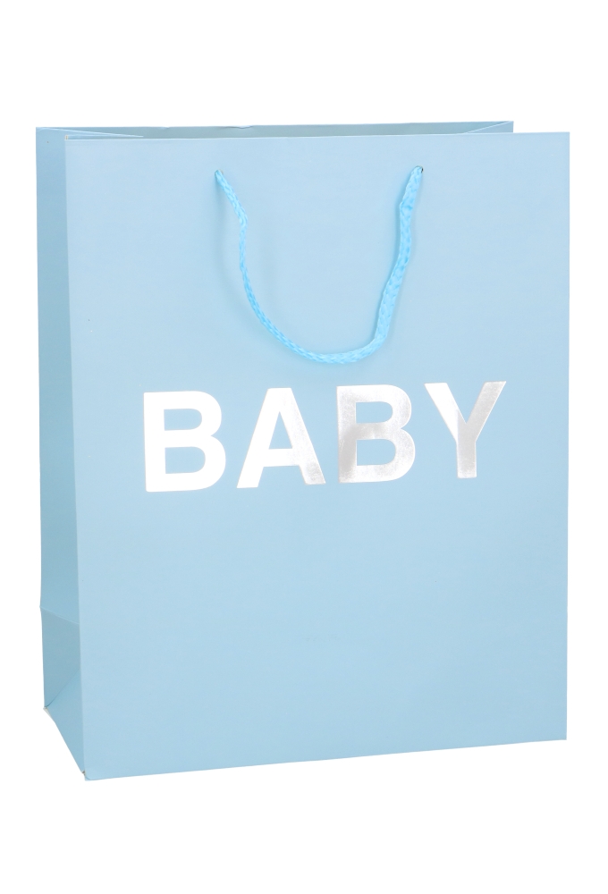 Luxe Kadotasjes Kind Groot Baby Blauw 26.5x13.5x32.5cm 12stuks