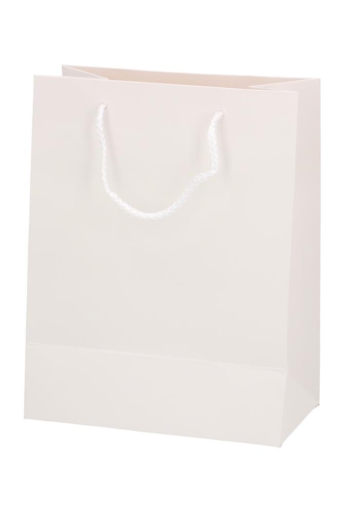 Luxe Kadotasjes Medium Baby Wit 18x10x23cm 12stuks