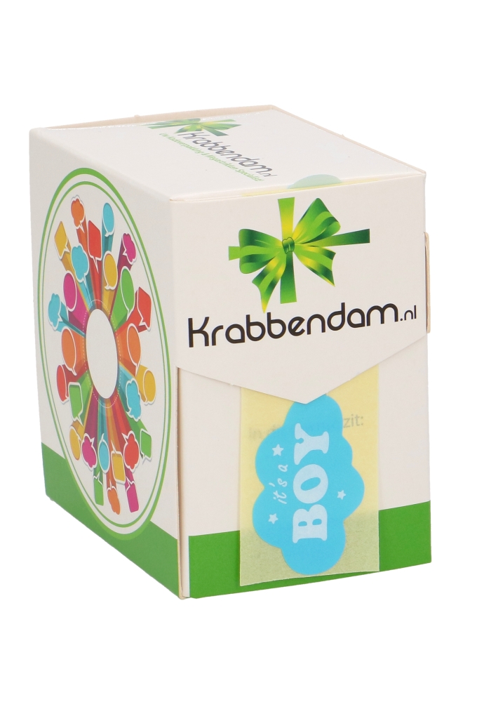 Etiketten Wolkje It's a Boy Blauw 4cm 500stuks