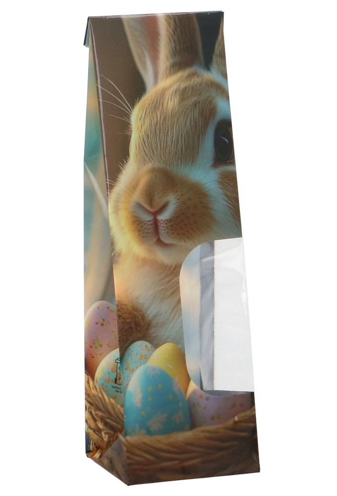 Cellofaan Blokbodemzakjes Konijn en Paaseitjes 6x5x20cm 50stuks