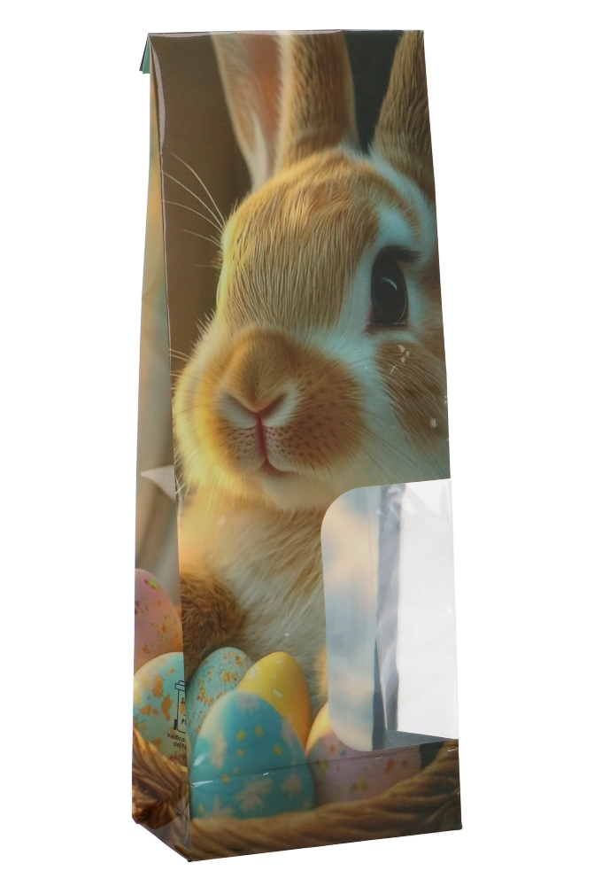 Cellofaan Blokbodemzakjes Konijn en Paaseitjes 10x6x30cm 50stuks