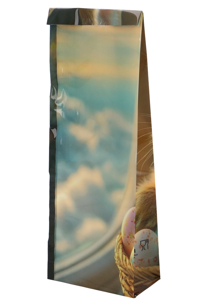 Cellofaan Blokbodemzakjes Konijn en Paaseitjes 10x6x30cm 50stuks