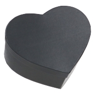 LUXE KANT & KLARE Flowerbox Latemar Hartje Zwart 1 stuk