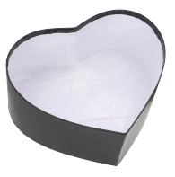 LUXE KANT & KLARE Flowerbox Latemar Hartje Zwart 1 stuk