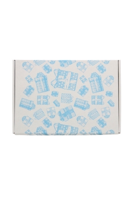 Brievenbusdoos Budget Kadootjes Blauw A4 31x22x2.8cm - vanaf 50 stuks
