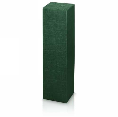 Wijndoos 1 fles Relief Groen 9x9x35.5cm 50stuks