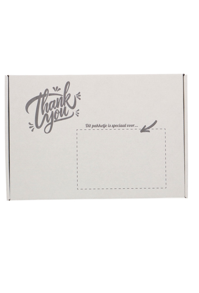 Brievenbusdoos Budget Thank you A4 31x22x2.8cm - vanaf 50 stuks