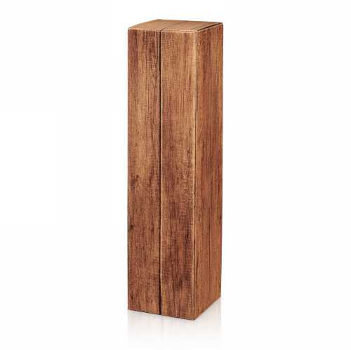 Wijndoos 1 fles Timber 9x9x35.5cm 50stuks