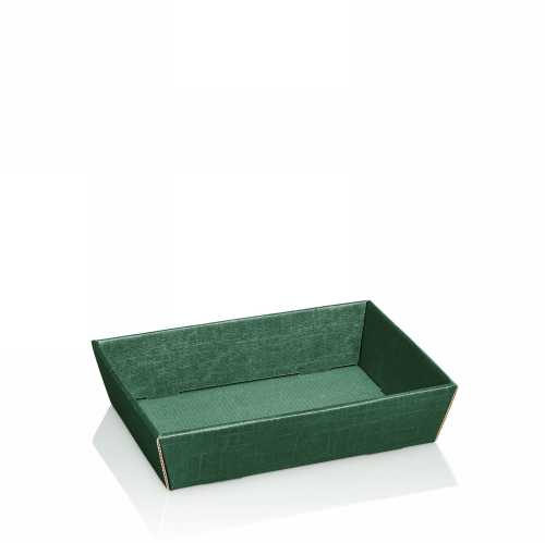 Geschenkdoos Korf Relief Groen 22x14x5.5cm 25stuks