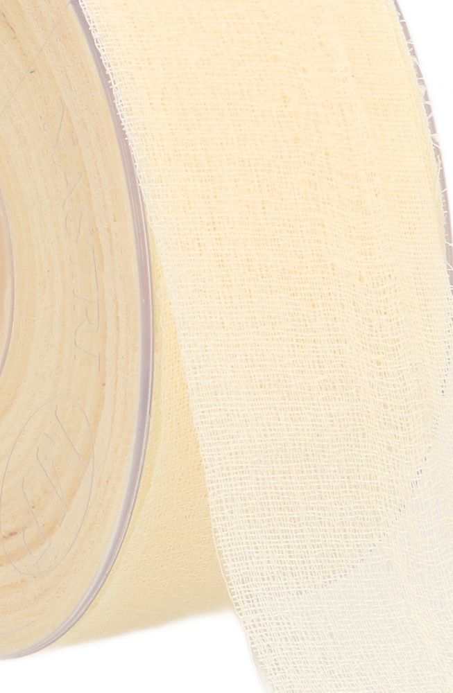 Geschenklint Naturel Polyester Delicate Creme 40mm x 25meter