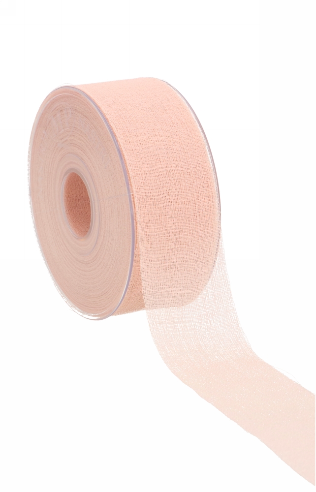 Geschenklint Naturel Polyester Delicate Roze 40mm x 25meter