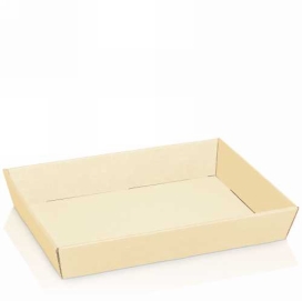 Geschenkdoos Korf Relief Creme 31.5x22x5.5cm 25stuks