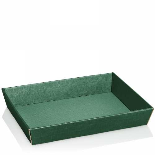 Geschenkdoos Korf Relief Groen 31.5x22x5.5cm 25stuks