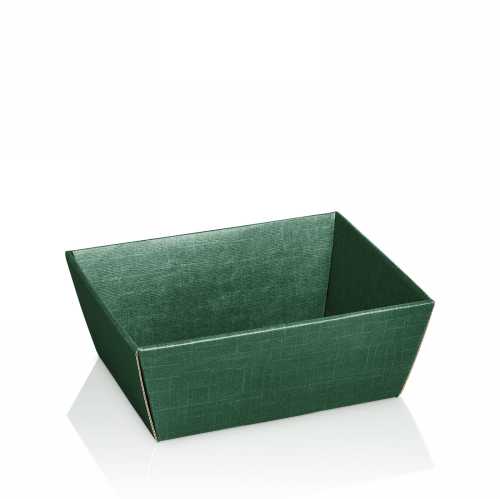 Geschenkdoos Korf Relief Groen 19x14x10cm 25stuks