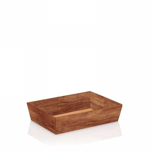 Geschenkdoos Korf Wood Dark 22x14x5.5cm 25stuks