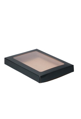 Cadeaudoosjes Jura Glans Zwart Met Venster 13.7x1.5x18.7cm 25stuks Cadeaudoosjes Jura Glans Zwart Met Venster 13.7x1.5x18.7cm 25stuks