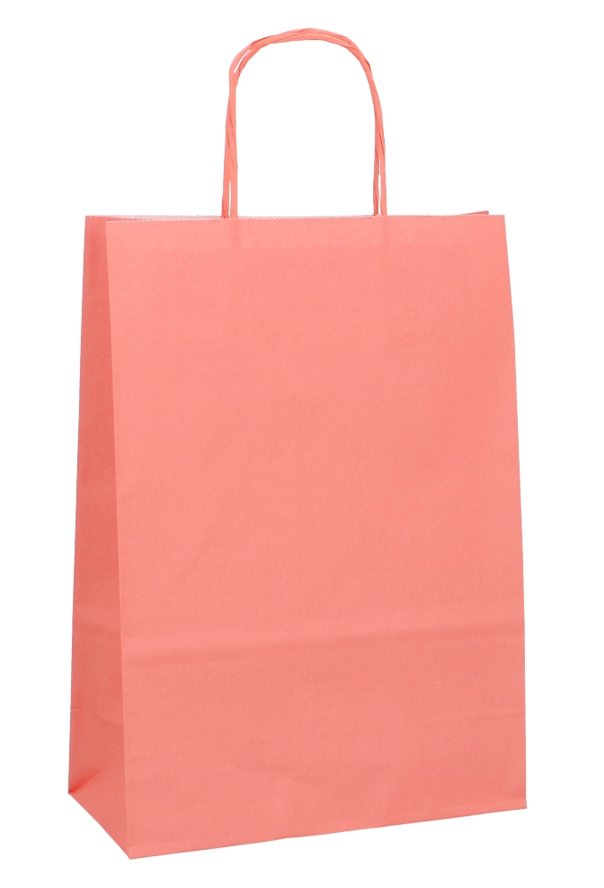 Papieren Draagtas Kassel Met Handvat Peach A4 22x10x31cm 50st
