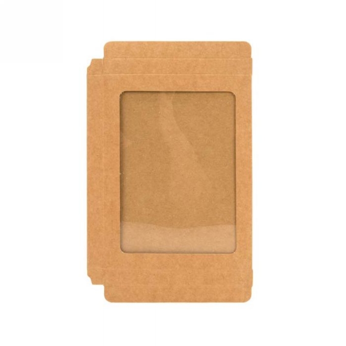 Cadeaudoosjes Jura Kraft Met Venster 10.2x1.4x13.8cm 25stuks Cadeaudoosjes Jura Kraft Met Venster 10.2x1.4x13.8cm 25stuks