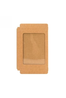 Cadeaudoosjes Jura Kraft Met Venster 10.2x1.4x13.8cm 25stuks Cadeaudoosjes Jura Kraft Met Venster 10.2x1.4x13.8cm 25stuks