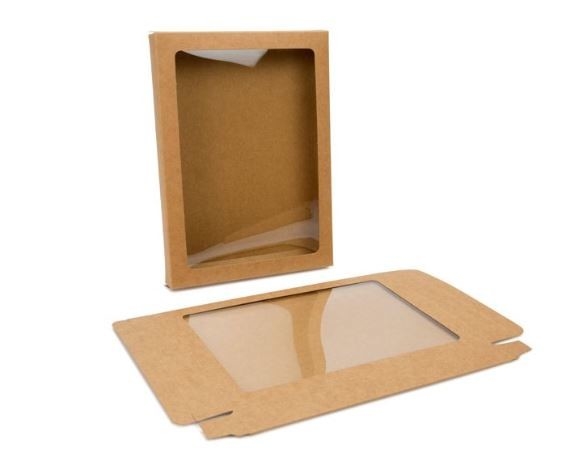 Cadeaudoosjes Jura Kraft Met Venster 10.2x1.4x13.8cm 25stuks Cadeaudoosjes Jura Kraft Met Venster 10.2x1.4x13.8cm 25stuks