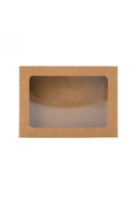 Cadeaudoosjes Jura Kraft Met Venster 10.2x1.4x13.8cm 25stuks Cadeaudoosjes Jura Kraft Met Venster 10.2x1.4x13.8cm 25stuks