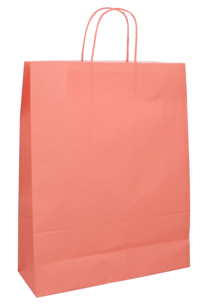 Papieren Draagtas Kassel Met Handvat Peach A3 32x12x41cm 50stuks