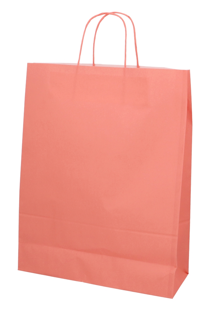 Papieren Draagtas Kassel Met Handvat Peach A3 32x12x41cm 50stuks