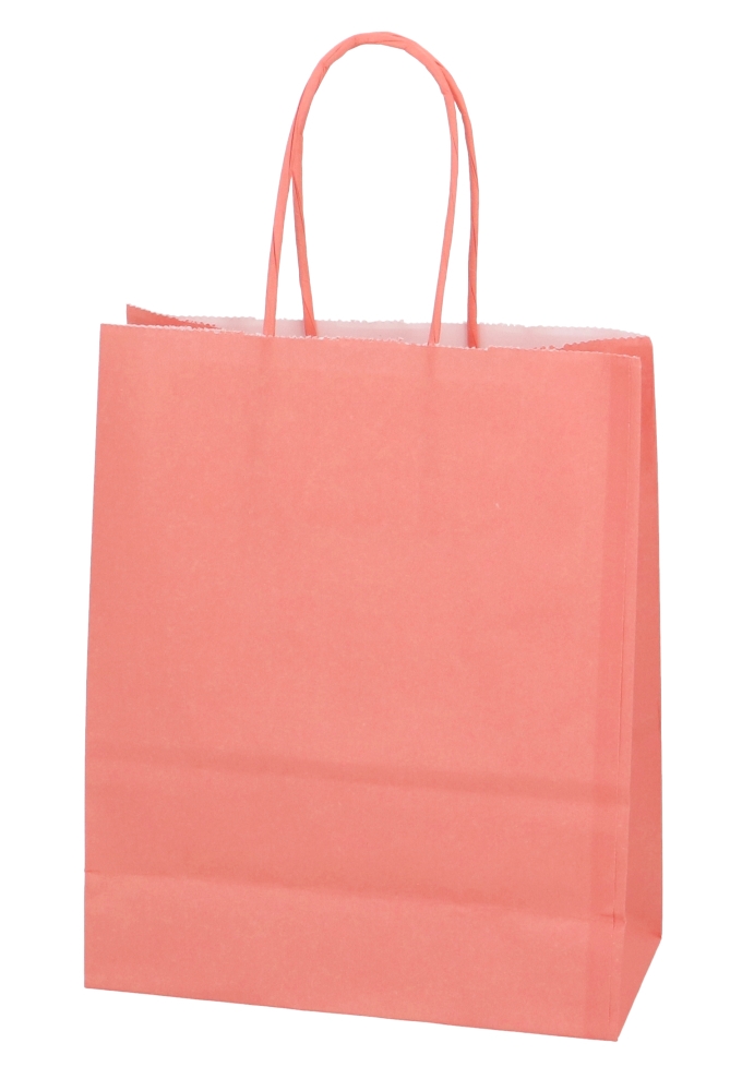 Papieren Draagtas Kassel & Handvat Peach A5 18x8x22cm 50stuks