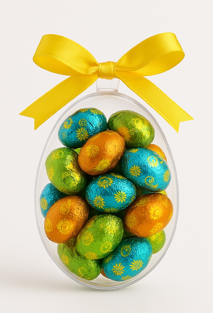 Transparant Figuur Ei 11 cm 2 Delig 250stuks