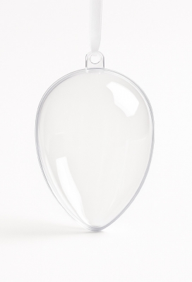 Transparant Figuur Ei 16 cm 2 Delig 100stuks Transparant Figuur Ei 16 cm 2 Delig 100stuks