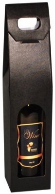 Bierverpakking Draagdoos Black Grote Bierfles 75cl 9x9x35cm FSC® 50st Bierverpakking Draagdoos Black Grote Bierfles 75cl 9x9x35cm FSC® 50st