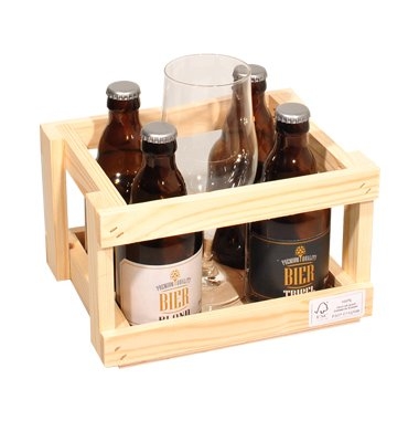 Bierkratje Laag Voor 5 Flesjes Dikbuik 10stuks