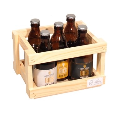 Bierkratje Laag Voor 5 Flesjes Dikbuik 10stuks