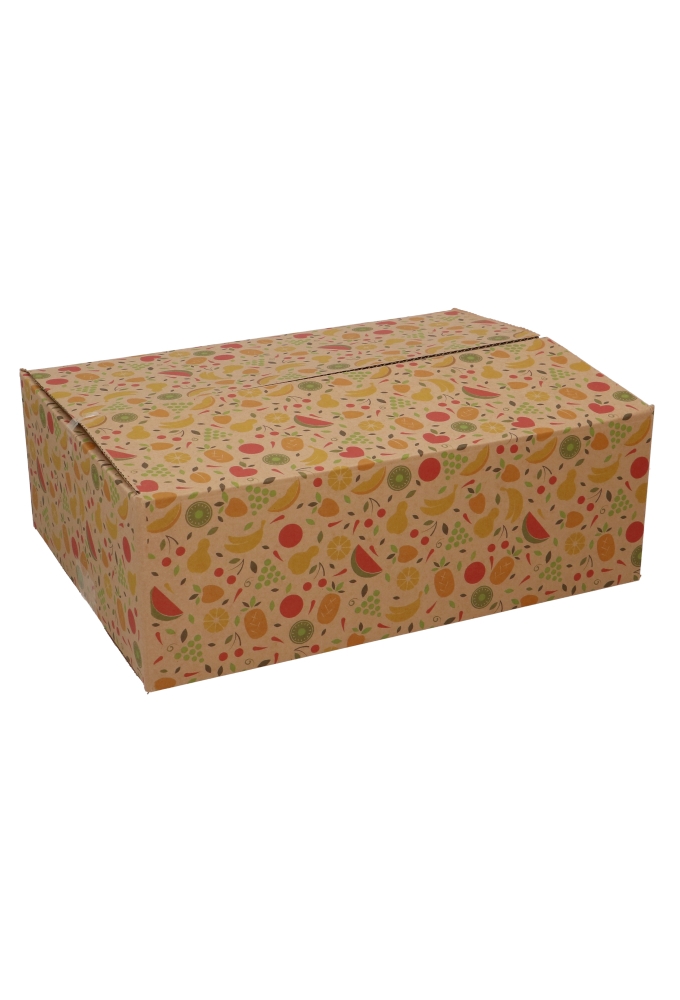 Geschenkdozen Kraft Fruit 39x29x13cm 15stuks