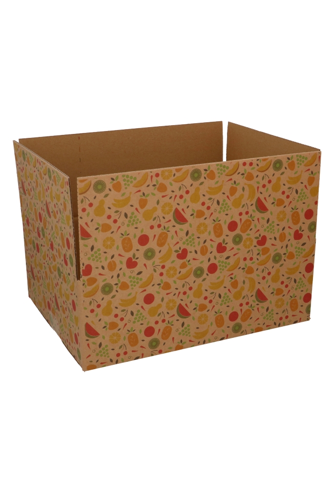 Geschenkdozen Kraft Fruit 39x29x13cm 15stuks