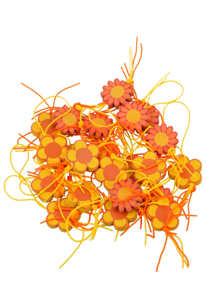 Gelukspoppetjes Bloem Met Koord 100stuks